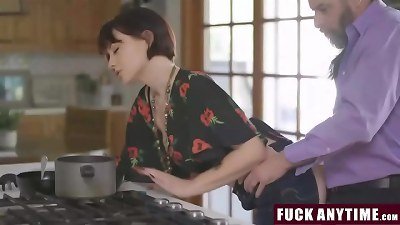 FuckAnytime.com - daughter and mom Give father Freeuse Access All the Time - Angeline Red, Jessica Ryan