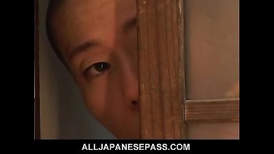 luxurious asian mommy Nana Nanami soaps up her sexy body