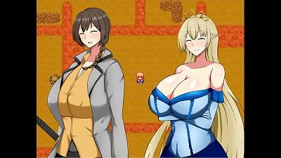 deprived village reclamation of princess Ponkotsu Justy [PornPlay anime porn game] Ep.1 Lazy queen with voiced bra-stuffers