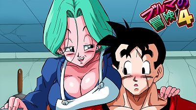 Bulma butt-munching 4 -  Future Bulma thanks Gohan with amazing hump - Part two
