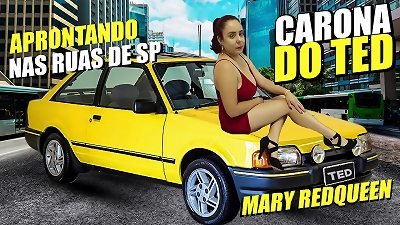 Pedestrians on the streets blow Mary RedQueen's voiced arched on Ted's ride