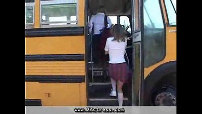 college bus yelling teen lovemaking