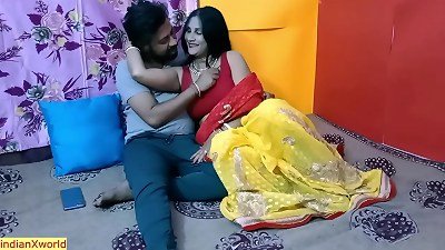 My Desi steamy aunty secret hook-up with her unmarried devor !! spunk inside labia
